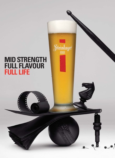 Steinlager Edge the print campaign